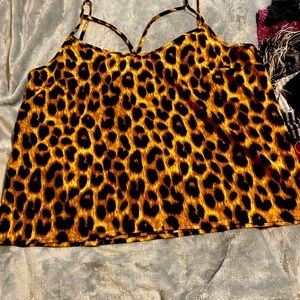 Super cute leopard tank top.